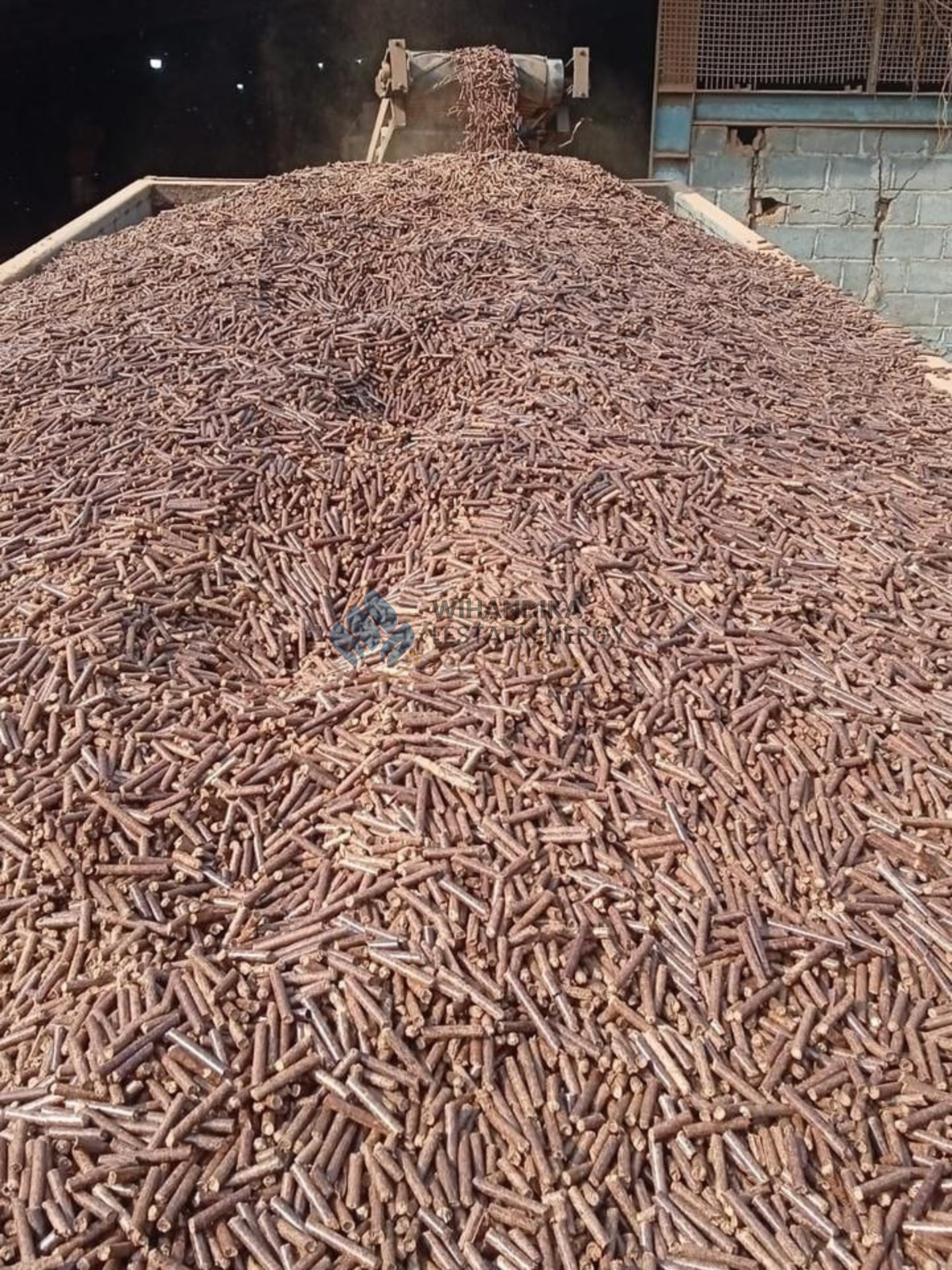 Wood chip and Wood pellet Stockpile